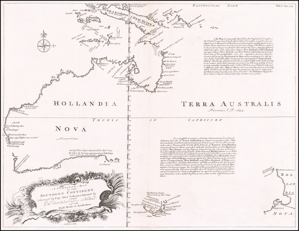 27-Australia and New Zealand Map By Emanuel Bowen