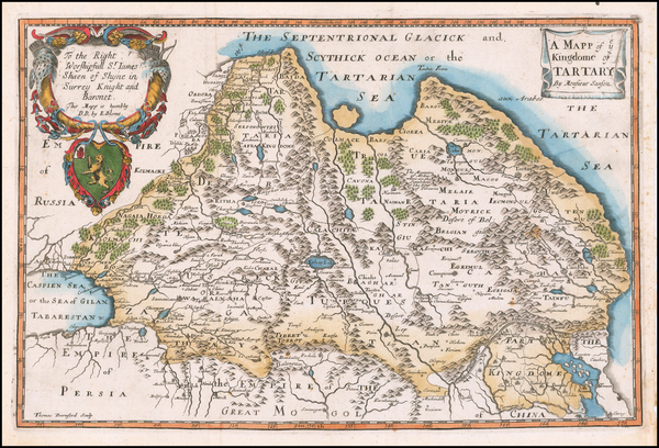 20-China, Central Asia & Caucasus and Russia in Asia Map By Richard Blome