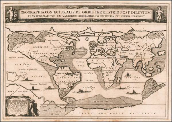 44-World Map By Athanasius Kircher