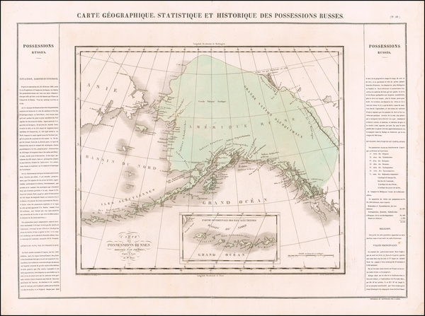 91-Alaska and Canada Map By Jean Alexandre Buchon