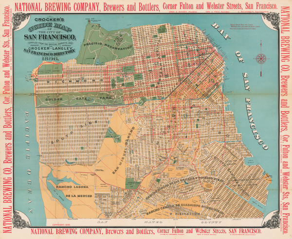 71-San Francisco & Bay Area Map By H.S. Crocker & Co.