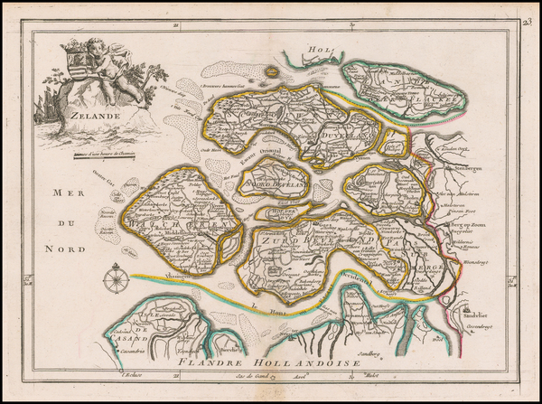 22-Netherlands Map By George Louis Le Rouge