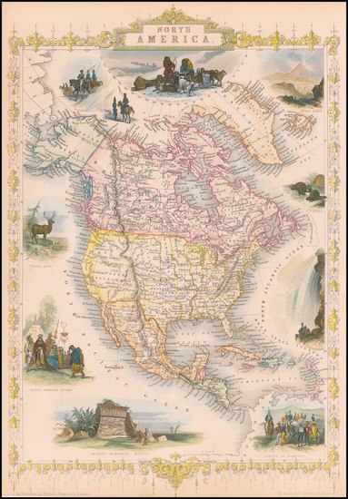 81-North America Map By John Tallis