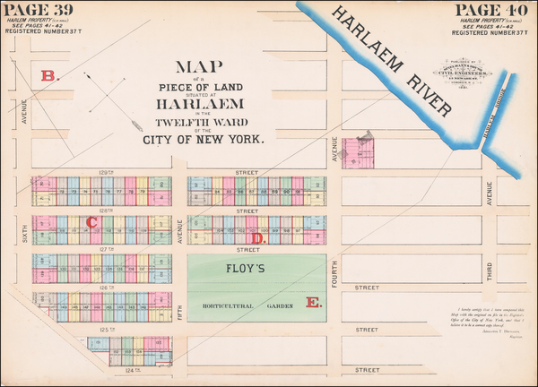 90-New York City Map By Spielmann & Brush