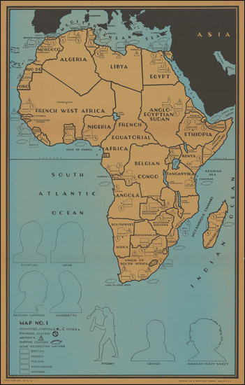 30-Africa Map By Francis Raymond Elms