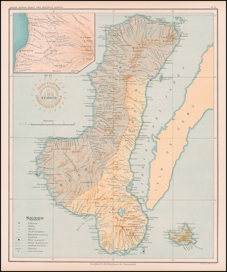 89-Philippines Map By Hoen & Co.