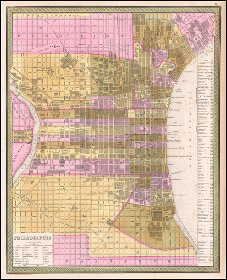 89-Pennsylvania Map By Samuel Augustus Mitchell