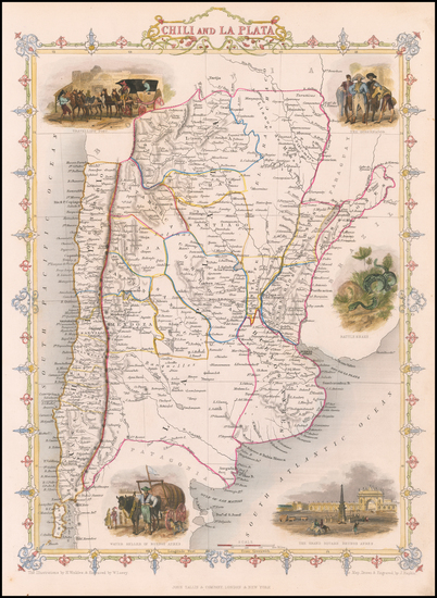 16-Argentina and Chile Map By John Tallis