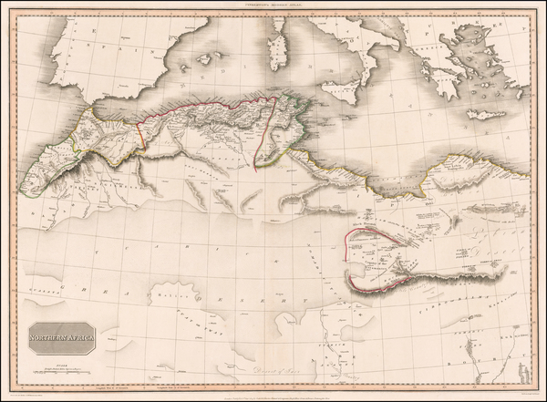 23-North Africa Map By John Pinkerton