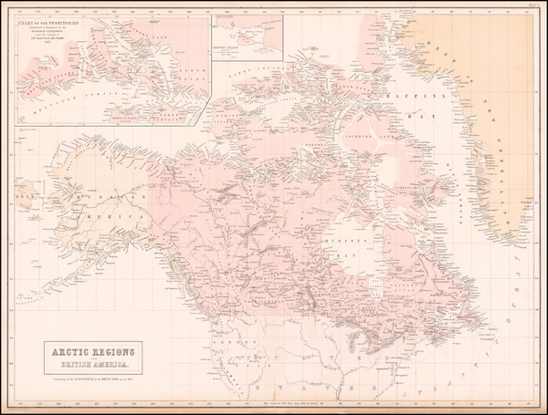 59-Polar Maps, Alaska and Canada Map By Adam & Charles Black