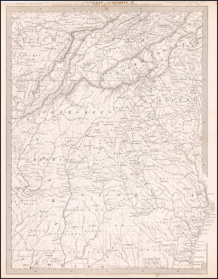 83-Alabama, Tennessee and Georgia Map By SDUK