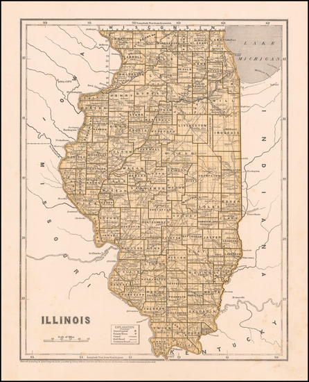 16-Midwest Map By Sidney Morse  &  Samuel Breese