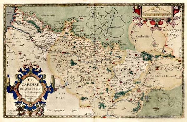 89-Europe and France Map By Abraham Ortelius