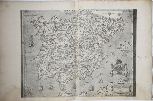 Spain and Portugal Map By Vincenzo Luchini