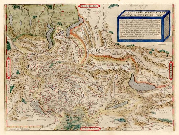 73-Europe and Switzerland Map By Abraham Ortelius