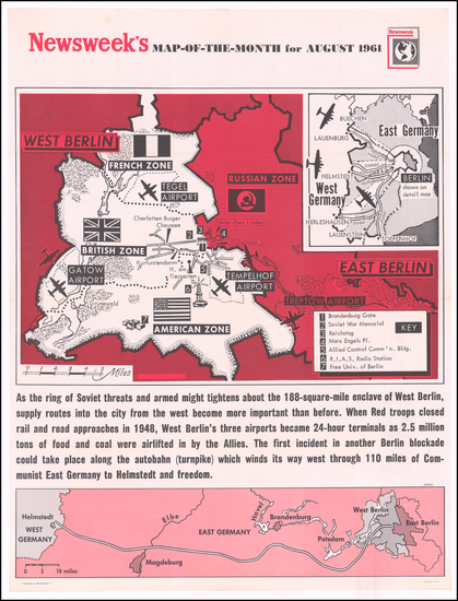 89-Europe, Pictorial Maps and Norddeutschland Map By Newsweek