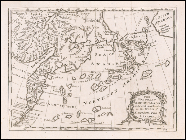 90-Alaska and Russia in Asia Map By London Magazine