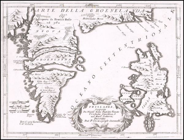 18-Polar Maps and Atlantic Ocean Map By Vincenzo Maria Coronelli