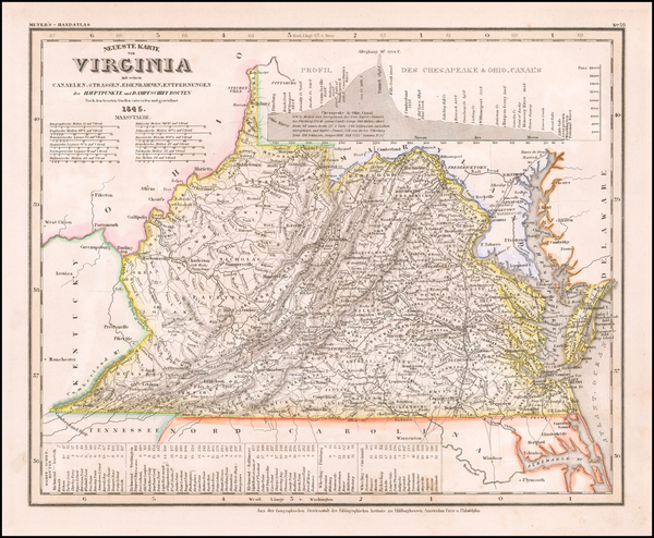 95-Virginia Map By Joseph Meyer