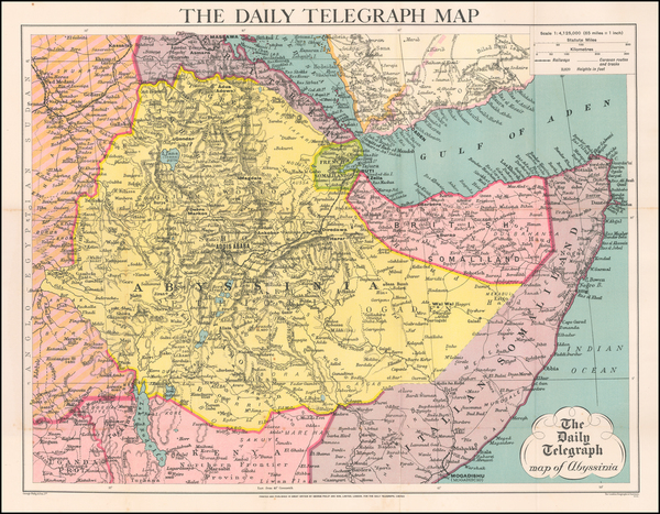 93-East Africa Map By George Philip & Son