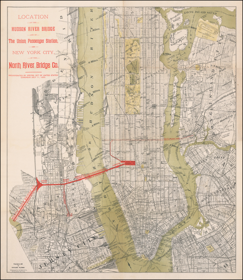 22-New York City Map By Gaylord Watson