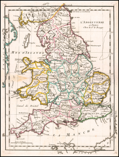 12-England Map By George Louis Le Rouge