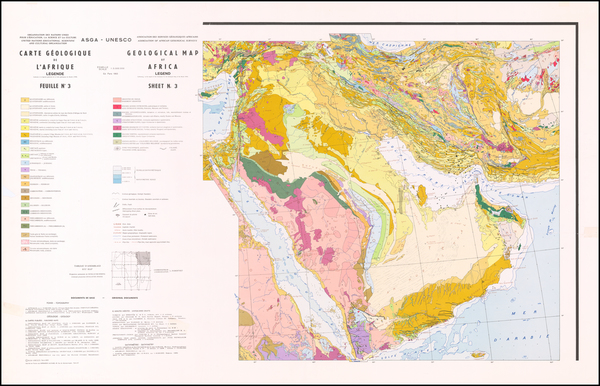 89-Middle East Map By Association of African Geological Surveys