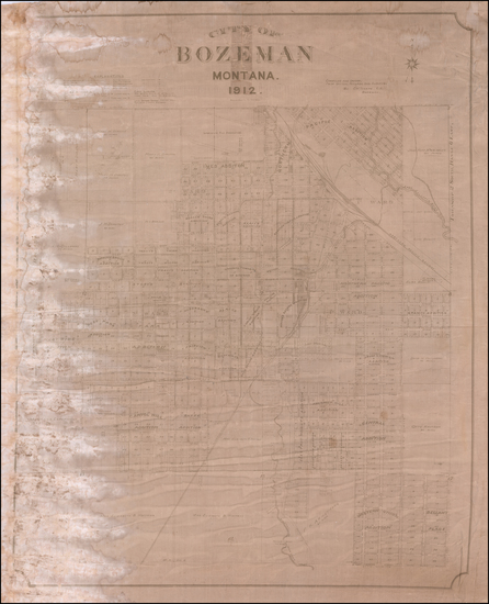 58-Montana Map By C. M. Thorpe