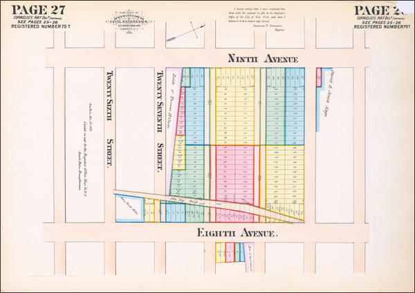 100-New York City Map By Spielmann & Brush