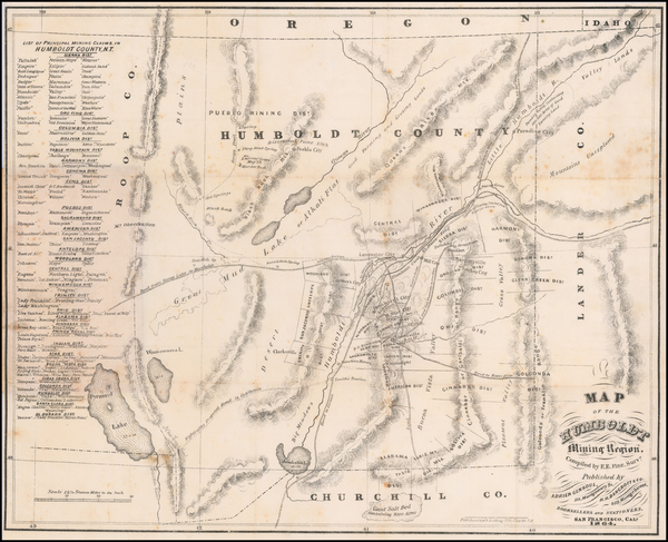 16-Nevada and California Map By Adrien Gensoul