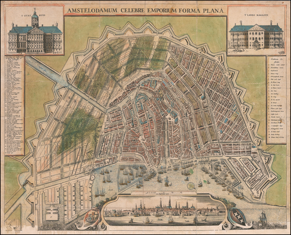 62-Amsterdam Map By Anonymous / Claes Janszoon Visscher
