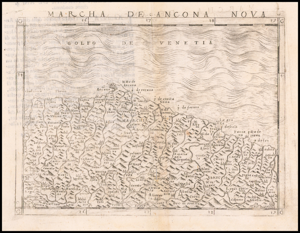 69-Northern Italy Map By Giacomo Gastaldi