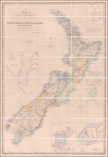 13-New Zealand Map By James Wyld