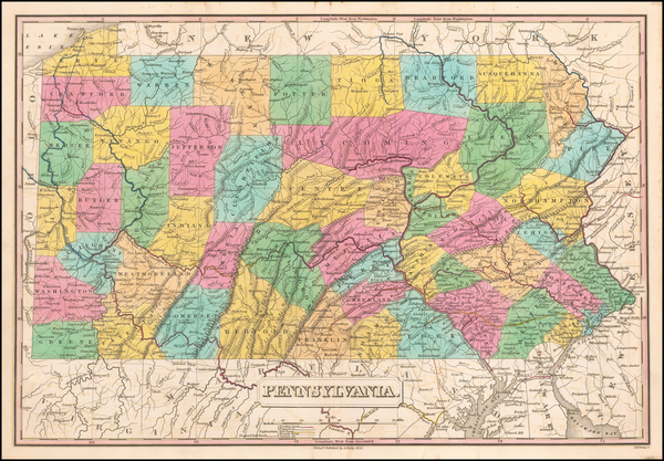 60-Pennsylvania Map By Anthony Finley