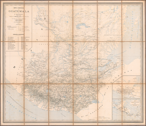 5-Central America Map By F. Bianconi