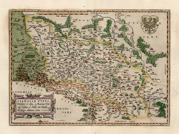 19-Poland Map By Abraham Ortelius