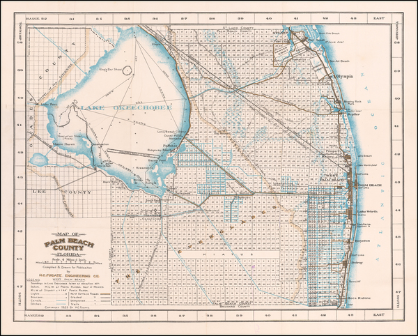 92-Florida Map By H.C. Fugate
