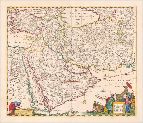 26-Middle East, Arabian Peninsula and Persia & Iraq Map By Christopher Browne