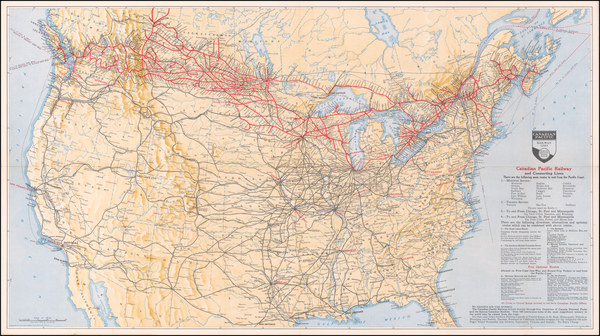 68-Canada Map By Canadian Pacific Railway