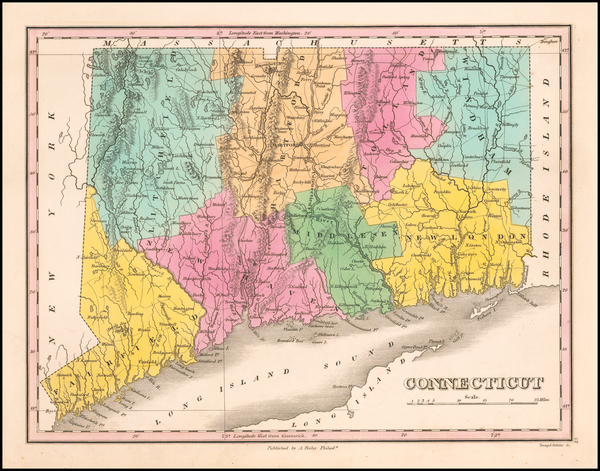 49-Connecticut Map By Anthony Finley