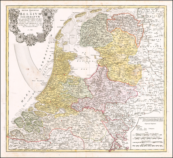 11-Netherlands Map By Homann Heirs