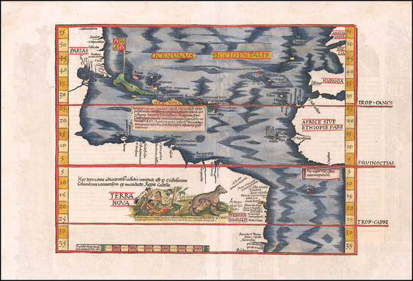 53-Atlantic Ocean, North America, South America and America Map By Lorenz Fries