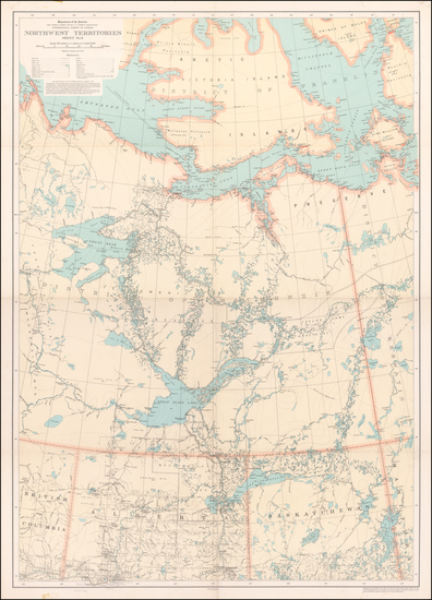 82-Canada and Western Canada Map By Canadian Department of the Interior