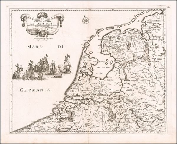 88-Netherlands Map By Giacomo Giovanni Rossi