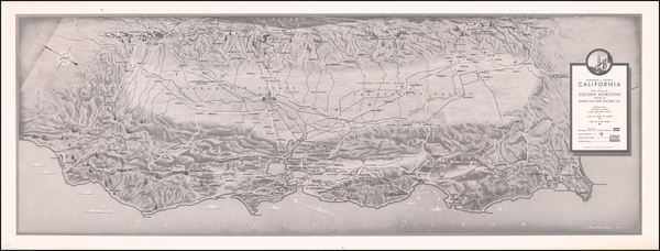 5-Pictorial Maps and California Map By Otto Hesemeyer