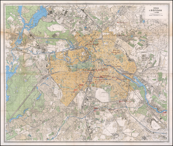 31-Russia and Germany Map By Soviet Office of Military Topographers