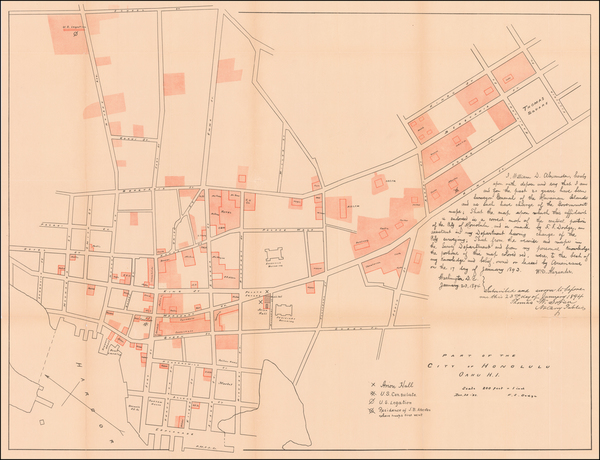 87-Hawaii and Hawaii Map By U.S. Territorial Surveys