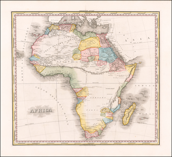 87-Africa Map By Henry Schenk Tanner