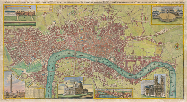 97-London Map By George Thompson