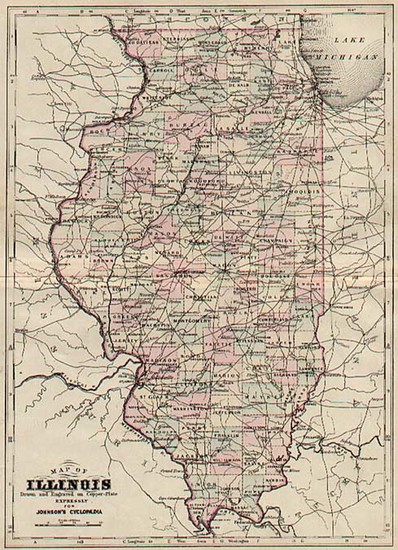 4-Midwest Map By Alvin Jewett Johnson